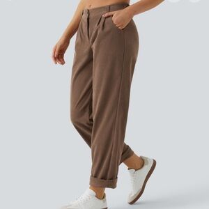 Halara L cocoa brown courdoroy pants